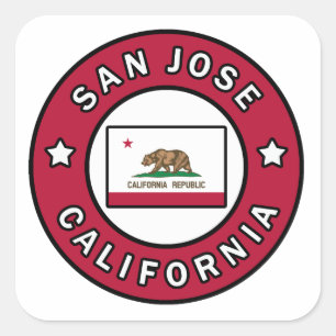 Sticker Carré San Jose Californie