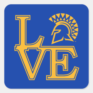 Sticker Carré San Jose State Love