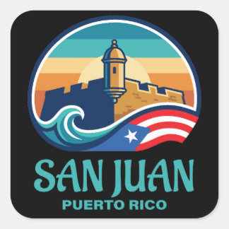 Sticker Carré San Juan Puerto Rico