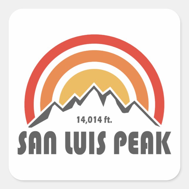 Sticker Carré San Luis Peak (Devant)