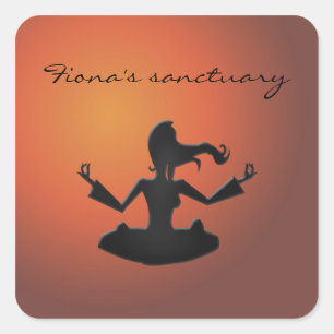 Sticker Carré sanctuaire de méditation