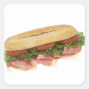 Sticker Carré Sandwich à épicerie