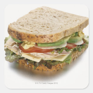 Sticker Carré Sandwich sain