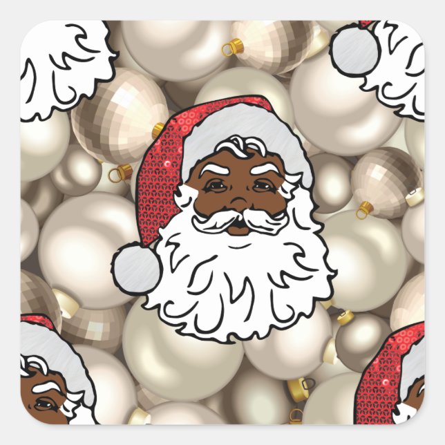 Sticker Carré santa claus (Devant)
