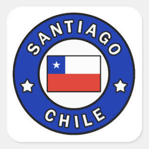 Sticker Carré Santiago Chili