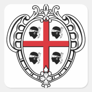 Sticker Carré Sardaigne (Italie) Armoiries