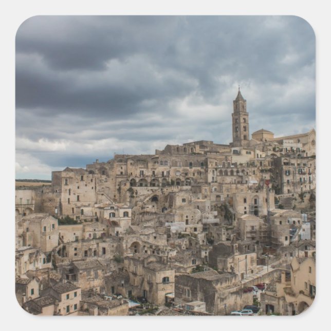 Sticker Carré Sassi di Matera, Italie (Devant)