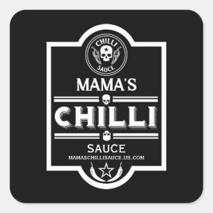 Sticker Carré Sauce chili maison