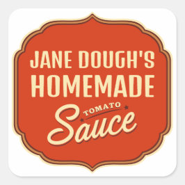 Sticker Carré Sauce tomate