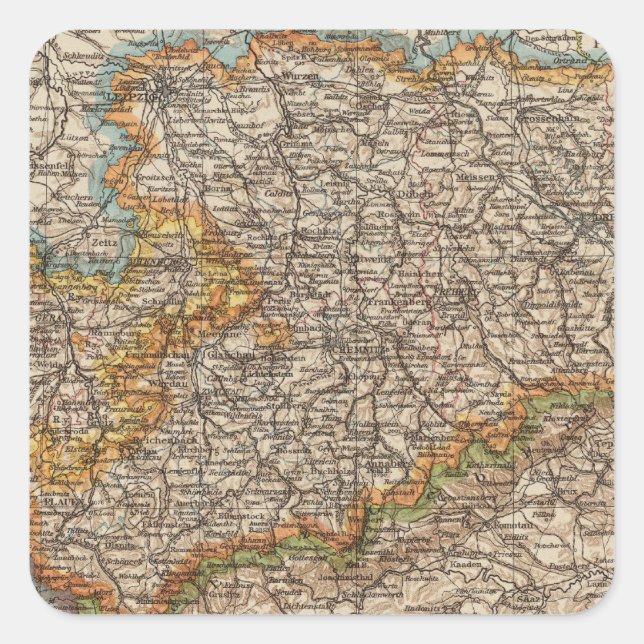 Sticker Carré Saxe (Devant)