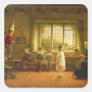 Sticker Carré School de dame, s.and D. 1899