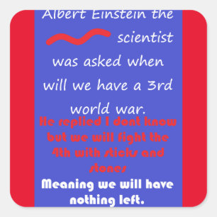 STICKER CARRÉ SCIENCE MATH ÉDUCATION MOTS POÈMES