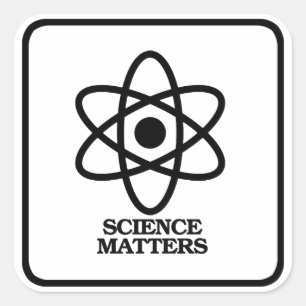 Sticker Carré Science Matters - Symbole scientifique — - Pro-Sci