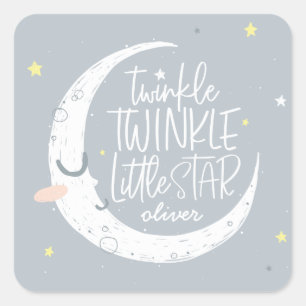Sticker Carré Scintillement, scintillement peu de fête
