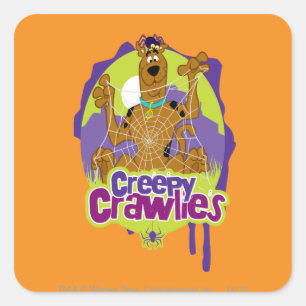 Sticker Carré Scooby-Doo Crawlies déplaisant
