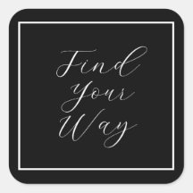Script blanc de la phrase "Trouvez votre chemin"