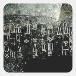 Sticker Carré Script Cuneiform