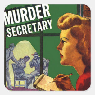 Sticker Carré Secrétaire assassin