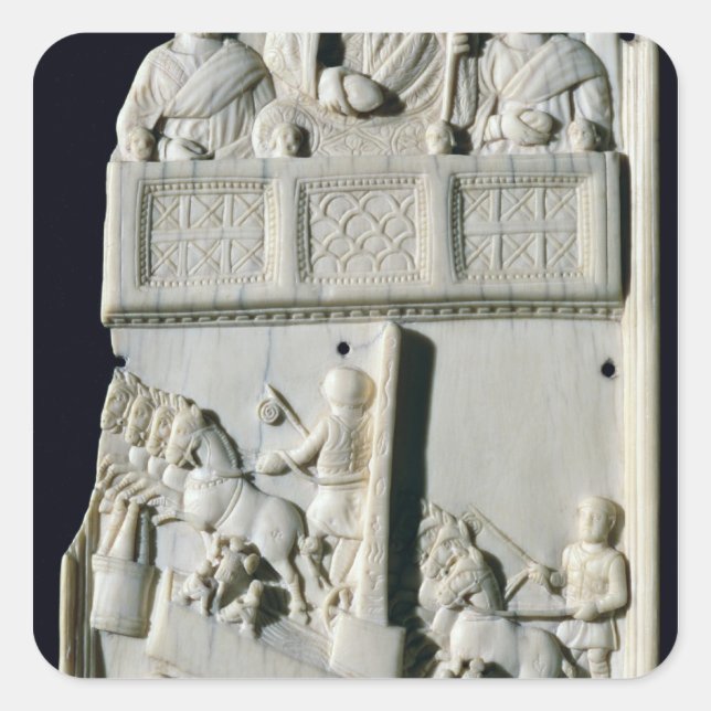 Sticker Carré Section d'un diptyque (Devant)