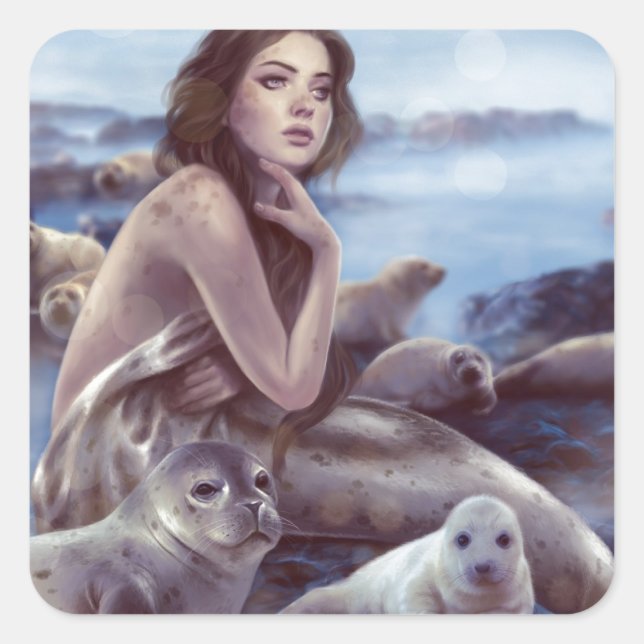 Sticker Carré Selkie (Devant)