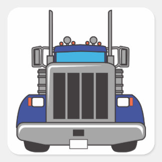 Sticker Carré Semi-camion avant
