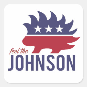 Sticker Carré Sentez le Johnson - Porcupine libertaire - -