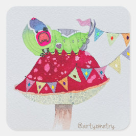 Sticker Carré Sentiment de beauté