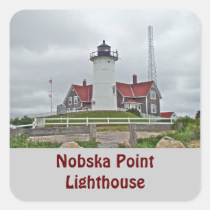 Sticker Carré Série du phare de Nobska Point