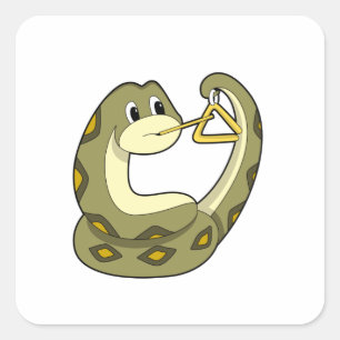 Sticker Carré Serpent en musique avec Triangle.PNG
