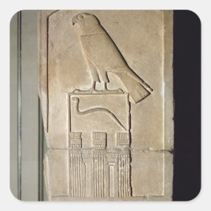 Sticker Carré Serpent king stela, c.3000 av. J.-C (calcaire) (ég