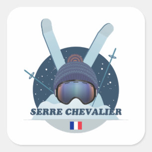 Sticker Carré Serre Chevalier Station de ski