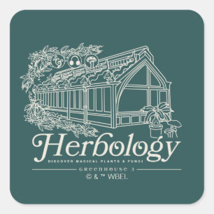 Sticker Carré Serre de botanique HOGWARTS™