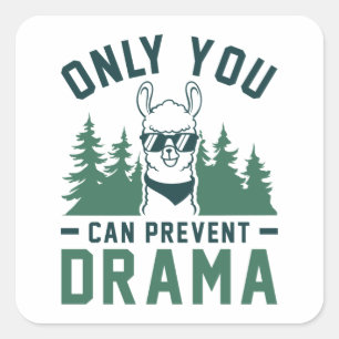 Sticker Carré Seul Vous Pouvez Empêcher Le Drame