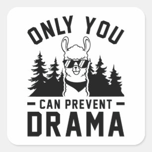 Sticker Carré Seul Vous Pouvez Empêcher Le Drame