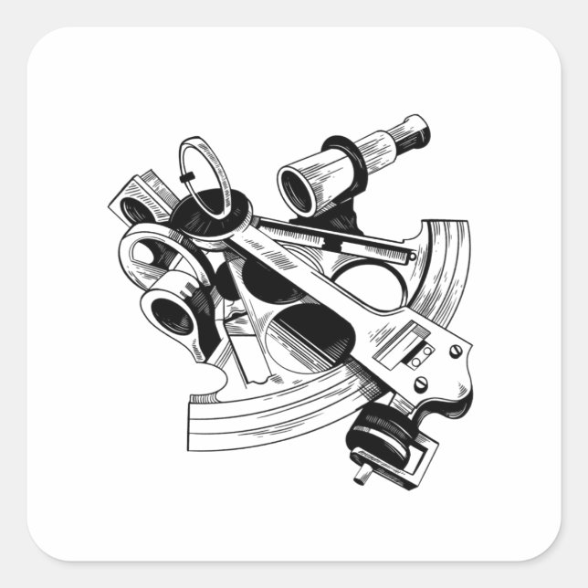 STICKER CARRÉ SEXTANT (Devant)