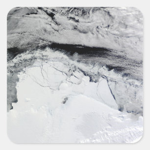 Sticker Carré Shackleton Ice Shelf, Antarctique