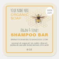 Shampoing au savon de miel Bar Jaune Antique Blanc