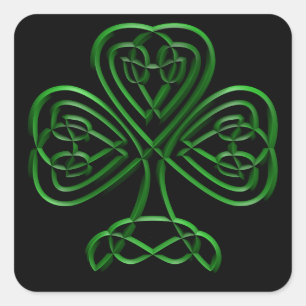 Sticker Carré Shamrock
