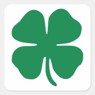Sticker Carré Shamrock irlandais