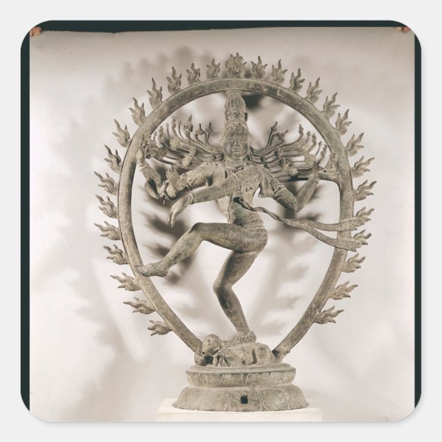 Sticker Carré Shiva Nataraja, Dravidian (Devant)