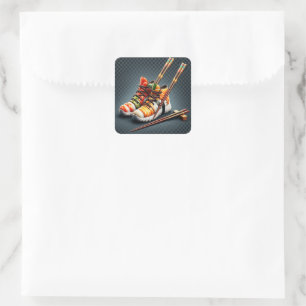 Sticker Carré Shoeshi ME - Unique Basket Sushi