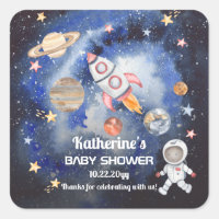 Shower Baby Boy Rocket Planets
