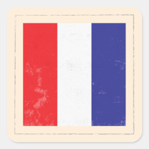 Sticker Carré Signal lettre nautique "T"