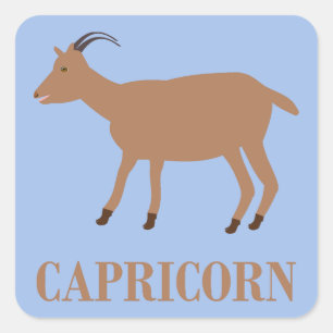 Sticker Carré Signe du Capricorne Chèvre