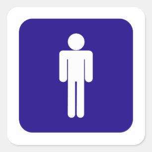STICKER CARRÉ SIGNE HOMME