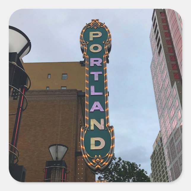 Sticker Carré SIGNE Portland #1 (Devant)