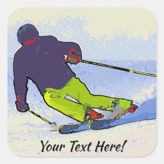 Sticker Carré Silhouette