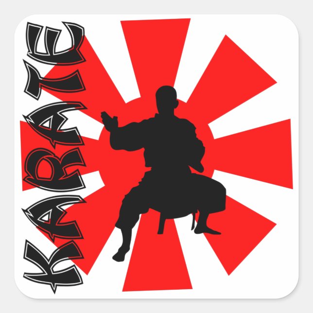 Sticker Carré Silhouette de l'escale Solaire du Japon (Devant)