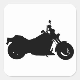 Sticker Carré Silhouette moto