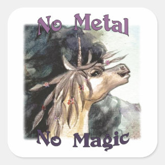 Sticker Carré Silubhra pas de métal ni de magie
